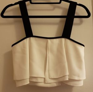 Zara limited edition flutter crop top